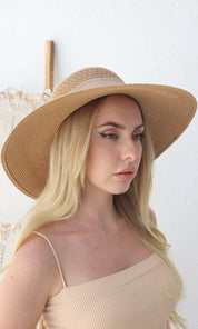 Angelica Straw Hat - Camel