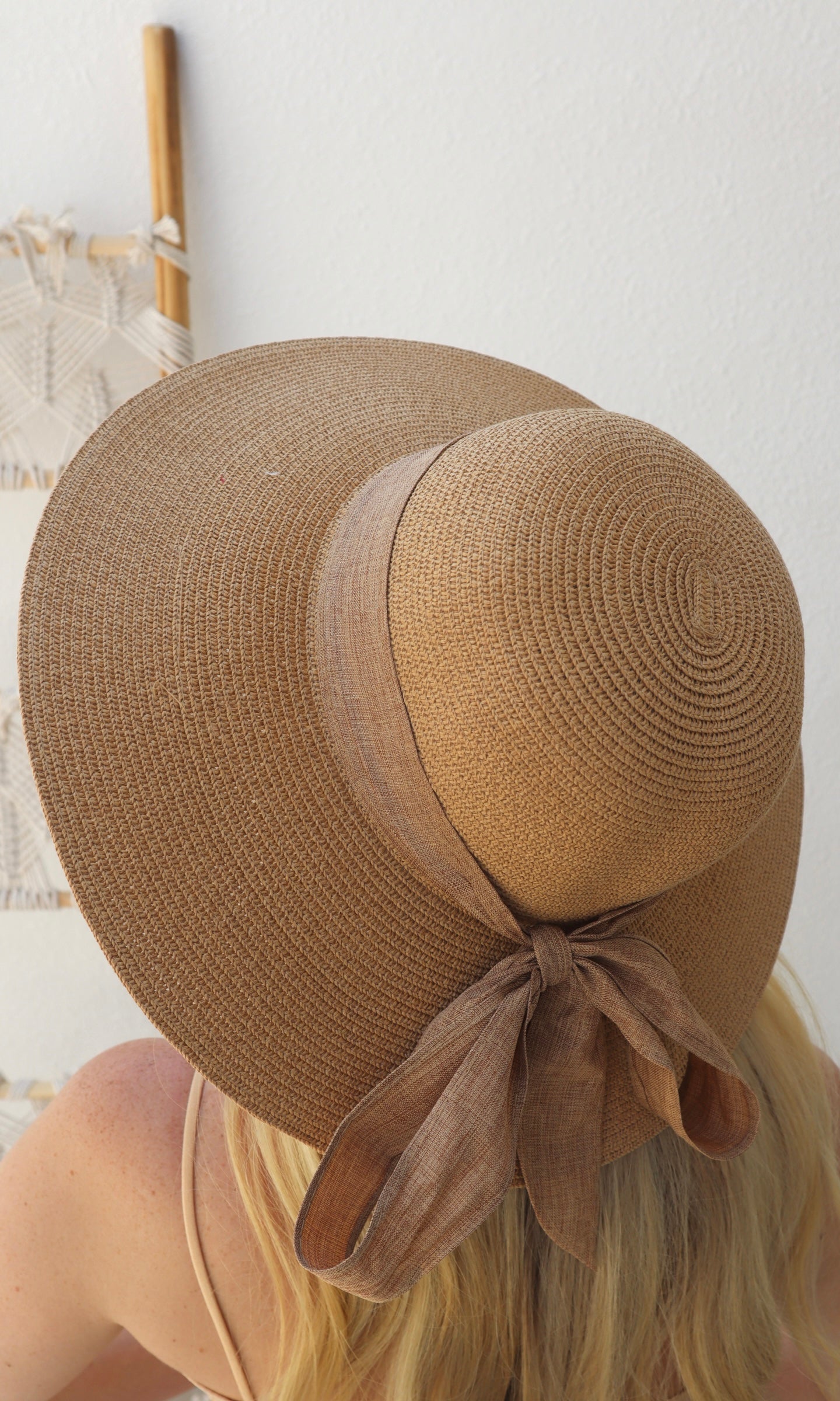 Angelica Straw Hat - Camel