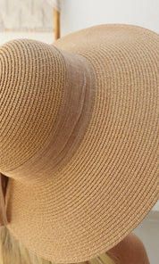 Angelica Straw Hat - Camel